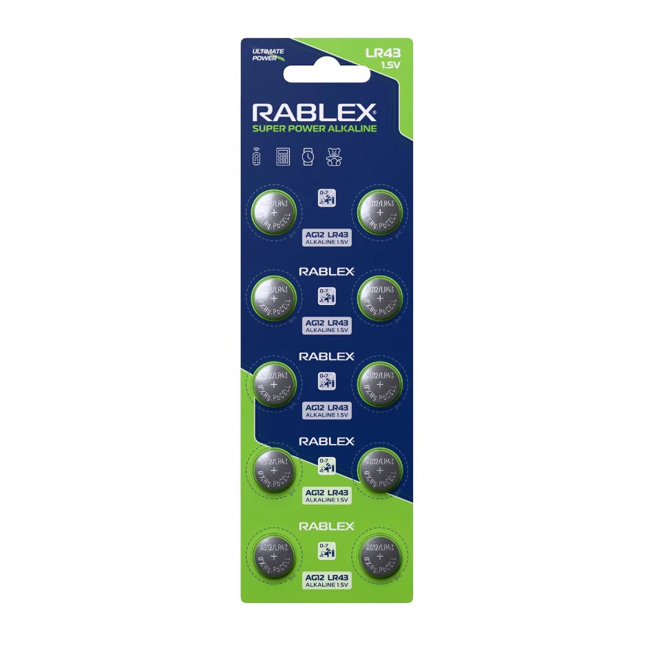 Батарейки Rablex LR44 AG13 10 шт