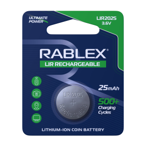 Акумулятор LIR2025 Li-Ion Rablex 3.6V 25mAh