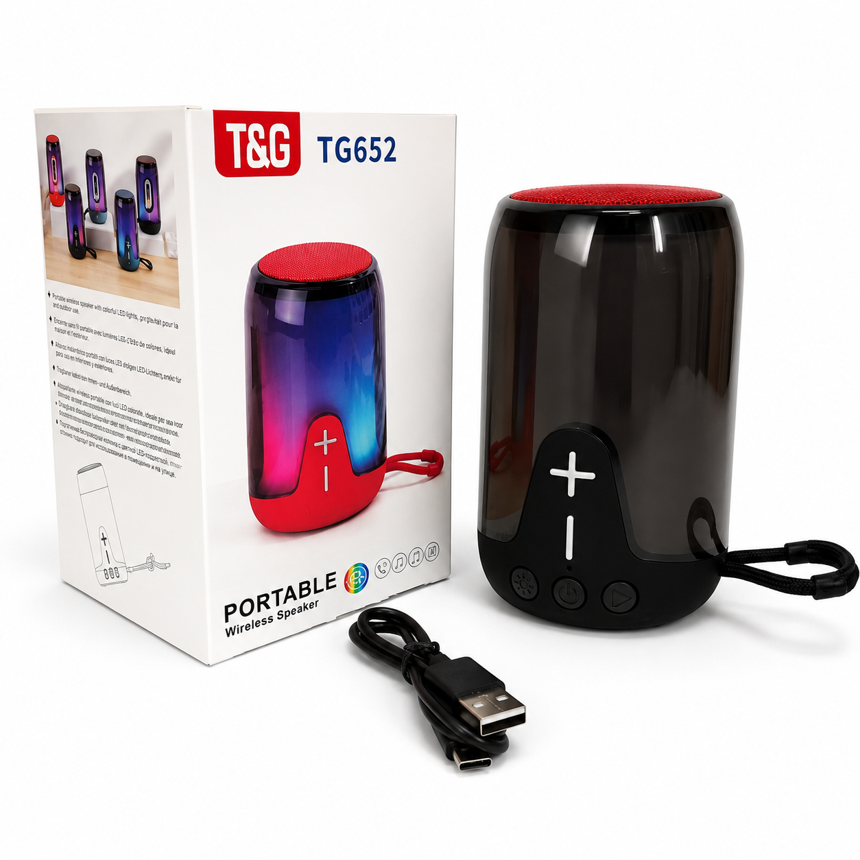 Портативна колонка T&G TG-652 5W RGB