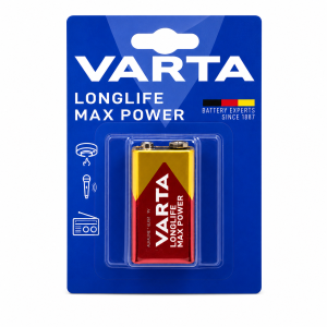 Батарейка Крона лужна Varta Longlife Max Power 6LR61 9V