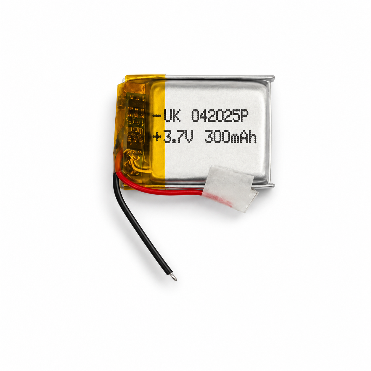 Акумулятор 042025 Li-Pol 3.7V 300 mAh з контролером заряду (20×25×4 мм)