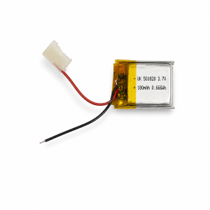 Акумулятор 051820 Li-Pol 3.7V 180 mAh з контролером заряду (18×20×5 мм)