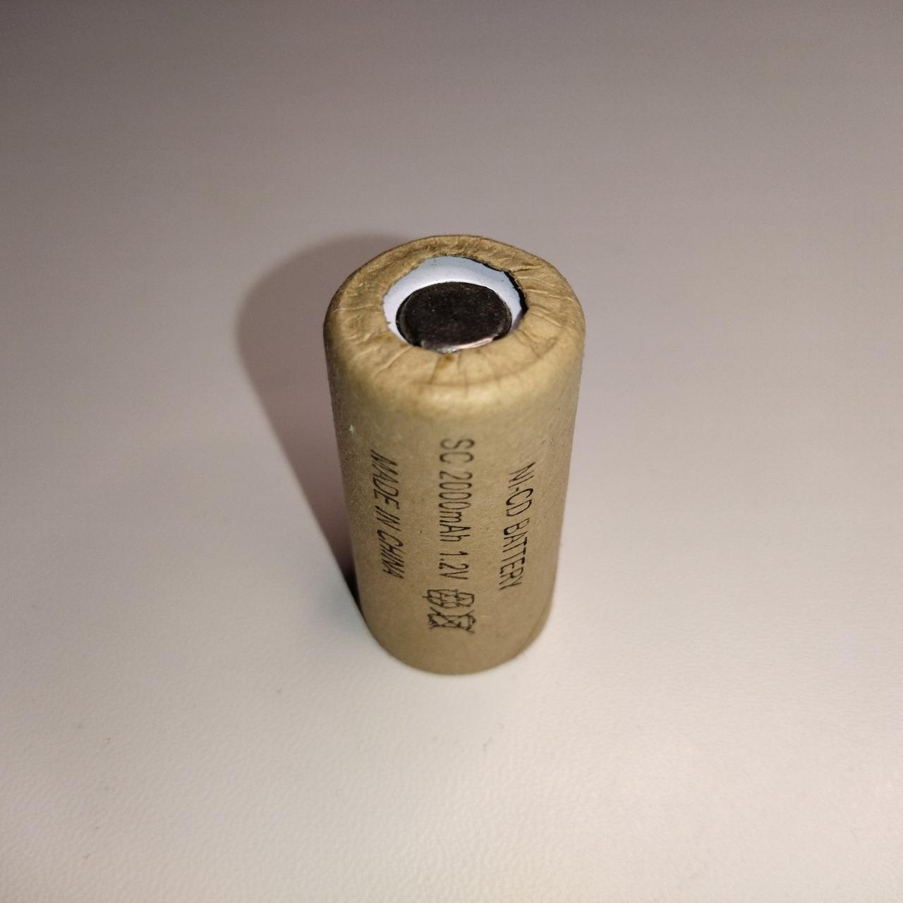 Акумулятор SC Ni-CD 1.2V 2000 mAh - Зображення 2