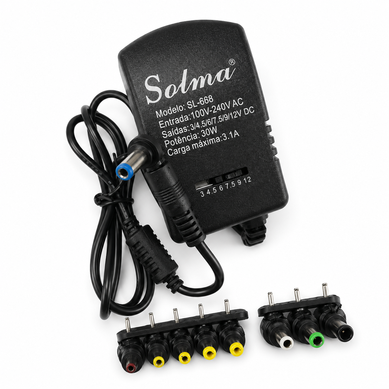 Блок живлення універсальний Solma SL-668 DC 3-12V / 3.1A, 30W - Зображення 2